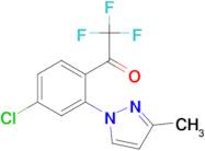 1-(4-Chloro-2-(3-methyl-1H-pyrazol-1-yl)phenyl)-2,2,2-trifluoroethanone