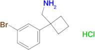 (1-(3-Bromophenyl)cyclobutyl)methanamine hydrochloride