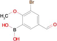 (3-Bromo-5-formyl-2-methoxyphenyl)boronic acid