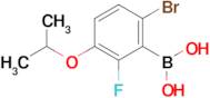 (6-Bromo-2-fluoro-3-isopropoxyphenyl)boronic acid