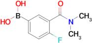 (3-(Dimethylcarbamoyl)-4-fluorophenyl)boronic acid