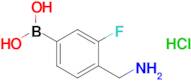 (4-(Aminomethyl)-3-fluorophenyl)boronic acid hydrochloride