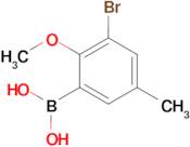 (3-Bromo-2-methoxy-5-methylphenyl)boronic acid