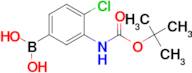 (3-((tert-Butoxycarbonyl)amino)-4-chlorophenyl)boronic acid