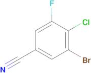 3-Bromo-4-chloro-5-fluorobenzonitrile