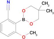 2-(5,5-Dimethyl-1,3,2-dioxaborinan-2-yl)-3-methoxybenzonitrile