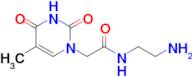 N-(2-Aminoethyl)-2-(5-methyl-2,4-dioxo-3,4-dihydropyrimidin-1(2H)-yl)acetamide