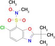 2-(tert-Butyl)-6-chloro-N-methoxy-N-methylbenzo[d]oxazole-7-sulfonamide