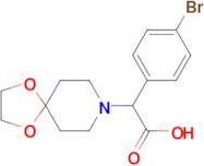 (4-bromophenyl)(1,4-dioxa-8-azaspiro[4.5]dec-8-yl)acetic acid