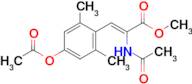Methyl 2-(acetylamino)-3-[4-(acetyloxy)-2,6-dimethylphenyl]acrylate