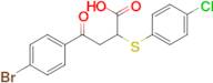 4-(4-Bromophenyl)-2-(4-chlorophenylthio)-4-oxobutanoic acid, 98%