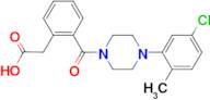2-(2-((4-(5-Chloro-2-methylphenyl)piperazinyl)carbonyl)phenyl)acetic acid, 98%