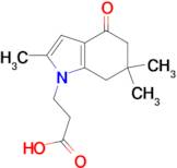 3-(2,6,6-Trimethyl-4-oxo-5,6,7-trihydroindolyl)propanoic acid, 95%