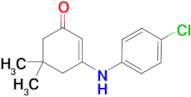 3-((4-chlorophenyl)amino)-5,5-dimethylcyclohex-2-en-1-one, 95%