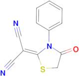 2-(4-Oxo-3-phenylthiazolidin-2-ylidene)malononitrile