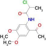 N-(2-acetyl-4,5-dimethoxyphenyl)-2-chloropropanamide, 95%