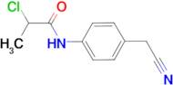 2-Chloro-N-(4-(cyanomethyl)phenyl)propanamide, 98%