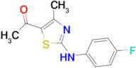 1-[2-(4-fluoroanilino)-4-methyl-1,3-thiazol-5-yl]-1-ethanone, 95%