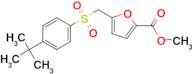 Methyl 5-(((4-(tert-butyl)phenyl)sulfonyl)methyl)furan-2-carboxylate, 95%