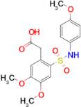 2-(4,5-Dimethoxy-2-(((4-methoxyphenyl)amino)sulfonyl)phenyl)acetic acid, 95%