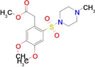 Methyl 2-(4,5-dimethoxy-2-((4-methylpiperazin-1-yl)sulfonyl)phenyl)acetate, 95%