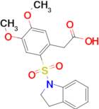 2-(4,5-Dimethoxy-2-(indolin-1-ylsulfonyl)phenyl)acetic acid, 95%