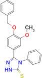 3-(4-Benzyloxy-3-methoxyphenyl)-4-phenyl-1,2,4-triazoline-5-thione, 95%