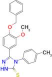 3-(4-Benzyloxy-3-methoxyphenyl)-4-(4-tolyl)-1,2,4-triazoline-5-thione, 95%