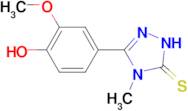 5-(4-Hydroxy-3-methoxyphenyl)-4-methyl-2,4-dihydro-3H-1,2,4-triazole-3-thione