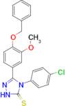 3-(4-Benzyloxy-3-methoxyphenyl)-4-(4-chlorophenyl)-1,2,4-triazoline-5-thione, 95%