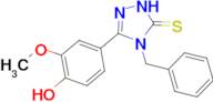 3-(4-Hydroxy-3-methoxyphenyl)-4-benzyl-1,2,4-triazoline-5-thione, 95%