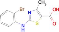 2-((2-Bromophenyl)amino)-4-methyl-1,3-thiazole-5-carboxylic acid, 95%