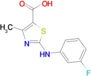 2-((3-Fluorophenyl)amino)-4-methyl-1,3-thiazole-5-carboxylic acid, 95%