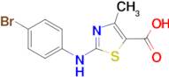 2-((4-Bromophenyl)amino)-4-methyl-1,3-thiazole-5-carboxylic acid, 95%