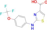 2-((4-(Trifluoromethoxy)phenyl)amino)-1,3-thiazole-4-carboxylic acid, 95%