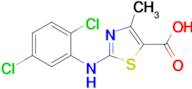 2-((2,5-Dichlorophenyl)amino)-4-methyl-1,3-thiazole-5-carboxylic acid, 95%