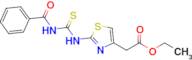 Ethyl 2-[2-(3-benzoylthioureido)thiazol-4-yl]acetate