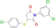 3-[(4-Chlorophenyl)thio]-1-(3,5-dichlorophenyl)pyrrolidine-2,5-dione
