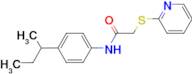 N-[4-(sec-Butyl)phenyl]-2-(pyridin-2-ylthio)acetamide