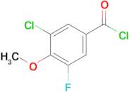 3-Chloro-5-fluoro-4-methoxybenzoyl chloride