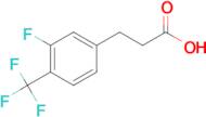 3-[3-Fluoro-4-(trifluoromethyl)phenyl]propionic acid