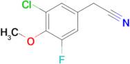 3-Chloro-5-fluoro-4-methoxyphenylacetonitrile