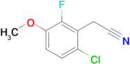 6-Chloro-2-fluoro-3-methoxyphenylacetonitrile