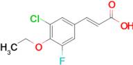 3-Chloro-4-ethoxy-5-fluorocinnamic acid