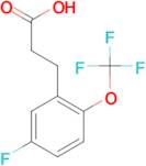 3-[5-Fluoro-2-(trifluoromethoxy)phenyl]propionic acid