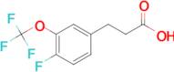 3-[4-Fluoro-3-(trifluoromethoxy)phenyl]propionic acid