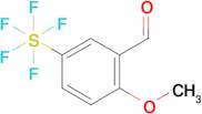 2-Methoxy-5-(pentafluorosulfur)benzaldehyde