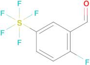 2-Fluoro-5-(pentafluorosulfur)benzaldehyde