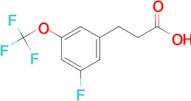 3-[3-Fluoro-5-(trifluoromethoxy)phenyl]propionic acid