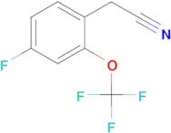 4-Fluoro-2-(trifluoromethoxy)phenylacetonitrile